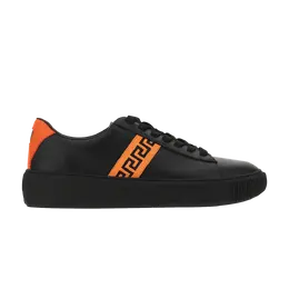 Кроссовки Versace Greca, черный dsu8404 1a00775 2b840 | black/neon orange