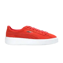 Кроссовки Wmns Suede Platform Puma, красный 362223 03 | barbados cherry/white