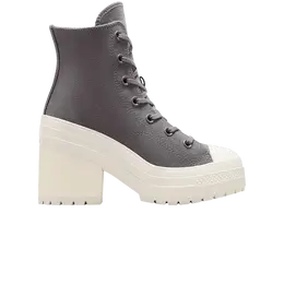 Кроссовки Converse Wmns Chuck 70 De Luxe Heel Platform High Sharkskin, серый a12327c | sharkskin