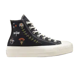 Кроссовки Converse Wmns Chuck Taylor All Star Lift Platform High Enchanted Garden, черный a07110c | enchanted garden