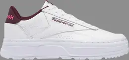 Кроссовки wmns club c double geo 'white maroon' Reebok, белый h67347 | white