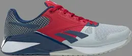 Кроссовки nano 6000 'pure grey flash red batik blue' Reebok, серый 000453 | grey