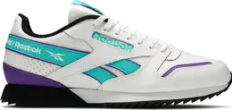 Кроссовки classic leather 'white turquoise' Reebok, белый 000142 | white