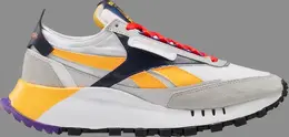 Кроссовки wmns classic leather legacy 'snowy grey violet' Reebok, серый fy7376 | grey