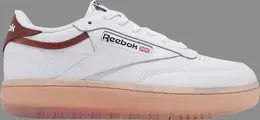 Кроссовки wmns club c double 'white brown' Reebok, белый fx3092 | white