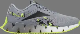 Кроссовки zig dynamica 2 'grey acid yellow camo' Reebok, серый hr0570 | grey