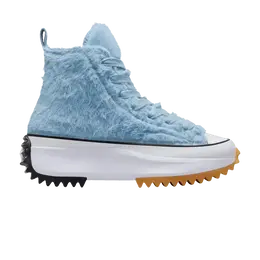 Кроссовки Converse Wmns Run Star Hike Platform High Faux Fur - Out Of The Blue, синий a13381c | faux fur - out of the blue