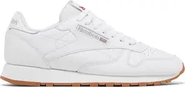 Кроссовки classic leather 'white grey gum' Reebok, белый gy0952 | white