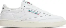 Кроссовки club c 85 vintage 'split logo - teal burgundy' Reebok, белый gx2744 | white