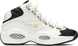 Кроссовки question mid j 'black toe' Reebok, белый eg6274 | white