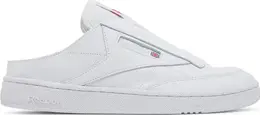 Кроссовки club c laceless mule 'triple white' Reebok, белый h01583 | white