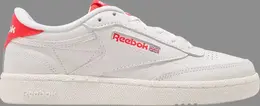 Кроссовки club c 85 mu 'chalk radiant red' Reebok, белый ef3251 | white