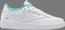 Кроссовки wmns club c 85 'white neon blue' Reebok, белый fv1096 | white
