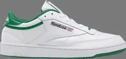 Кроссовки Reebok Club C 85 Leather, бело-зеленый fx4765 | white-green