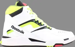 Кроссовки twilight zone pump 'white neon yellow' Reebok, желтый j10323 | yellow