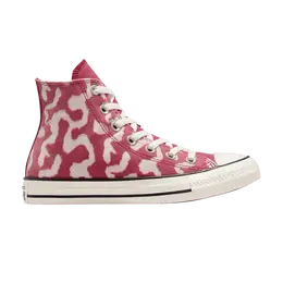 Кроссовки Converse Wmns Chuck Taylor All Star High Leopard Remix, розовый a12352f | leopard remix