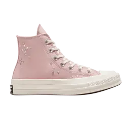 Кроссовки Converse Wmns Chuck 70 High Pearls & Studs - Flush Stone, розовый a12511c | pearls & studs - flush stone