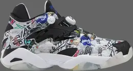 Кроссовки pump court 'sticker city - white black' Reebok, белый fw7826 | white