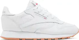 Кроссовки classic leather big kid 'white gum' Reebok, белый 000105 | white