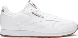Кроссовки classic leather 'white gum' Reebok, белый 000201 | white
