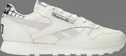 Кроссовки asap nast x classic leather 'chalk' friends & family Reebok, белый gz8643 | white