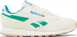 Кроссовки classic leather grow 'chalk court green' Reebok, белый 000118 | white