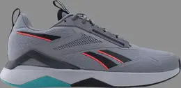 Кроссовки nanoflex adventure tr 'grey orange teal' Reebok, серый gy9778 | grey