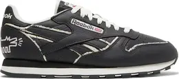 Кроссовки keith haring x classic leather 'dog blackboard chalk drawing' Reebok, серый gz1456 | grey