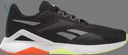 Кроссовки nanoflex tr 2.0 'black orange lime' Reebok, черный hp6107 | black
