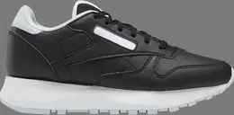Кроссовки classic leather sp big kid 'black glass blue' Reebok, черный gz1597 | black