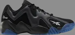 Кроссовки dime x kamikaze 2 low 'black lead' Reebok, черный fy4382 | black