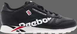 Кроссовки Reebok Wmns Classic Leather, черный/белый dv5028 | black/white