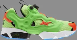 Кроссовки instapump fury og 'splash pack' Reebok, зеленый bd1538 | green