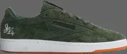 Кроссовки curren$y x club c 85 'jet life' Reebok, зеленый 0001183 | green