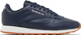 Кроссовки classic leather 'vector navy gum' Reebok, синий gy3600 | blue