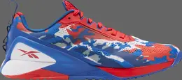 Кроссовки nano x1 'red blue camo' Reebok, синий gz1096 | blue