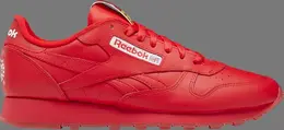 Кроссовки popsicle x classic leather 'instinct red' Reebok, красный gy2436 | red