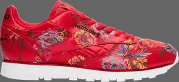 Кроссовки opening ceremony x classic leather 'chinese jacquard floral' Reebok, красный dv5223 | red