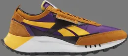 Кроссовки classic leather legacy 'rich ochre purple' Reebok, коричневый fy4018 | brown