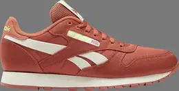 Кроссовки classic leather 'baked earth' Reebok, апельсин fy7546 | orange