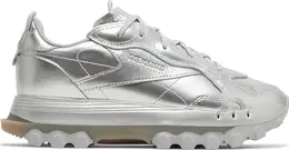 Кроссовки cardi b x wmns classic leather 'silver metallic pewter' Reebok, серебряный gw2632 | silver