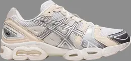 Кроссовки wind and sea x gel nimbus 9 'white silver' Asics, белый 1201a801 100 | white