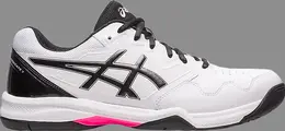 Кроссовки gel dedicate 7 'white black pink' Asics, белый 1041a223 104 | white