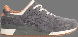 Кроссовки packer shoes x j.crew x gel lyte 3 '1907 collection charcoal' Asics, серый 000530 | grey