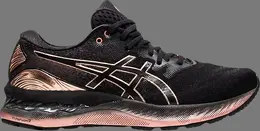 Кроссовки wmns gel nimbus 23 platinum 'black rose gold' Asics, черный 1012b013 001 | black