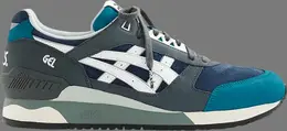 Кроссовки j.crew x gel respector 'navy white' Asics, синий h53dk 5001 | blue