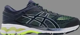 Кроссовки gel kayano 26 'peacoat safety yellow' Asics, синий 1011a541 403 | blue