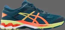 Кроссовки gel kayano 26 'arise - mako blue sour yuzu' Asics, синий 1011a712 400 | blue