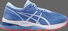 Кроссовки wmns gel nimbus 21 wide 'blue coast skylight' Asics, синий 1012a155 400 | blue
