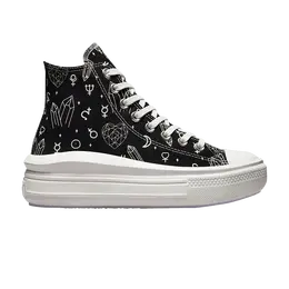 Кроссовки Converse Wmns Chuck Taylor All Star Move High Mystic Crystals, черный a03725c | mystic crystals